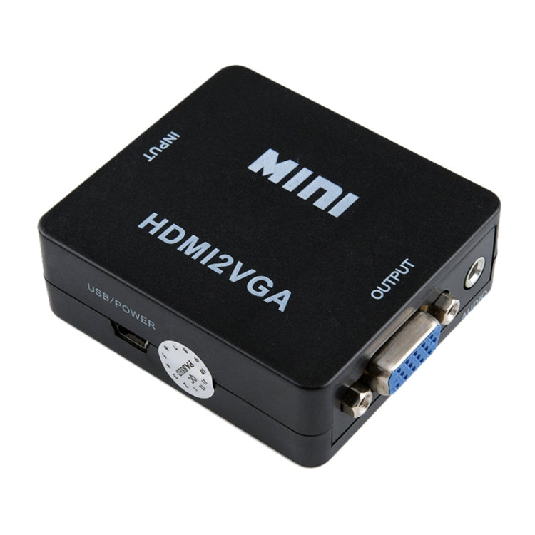 Convertitore audio video da Mini HDMI a VGA Howei HW-2109 Convertitore audio video da Mini HDMI a VGA Howei HW-2109